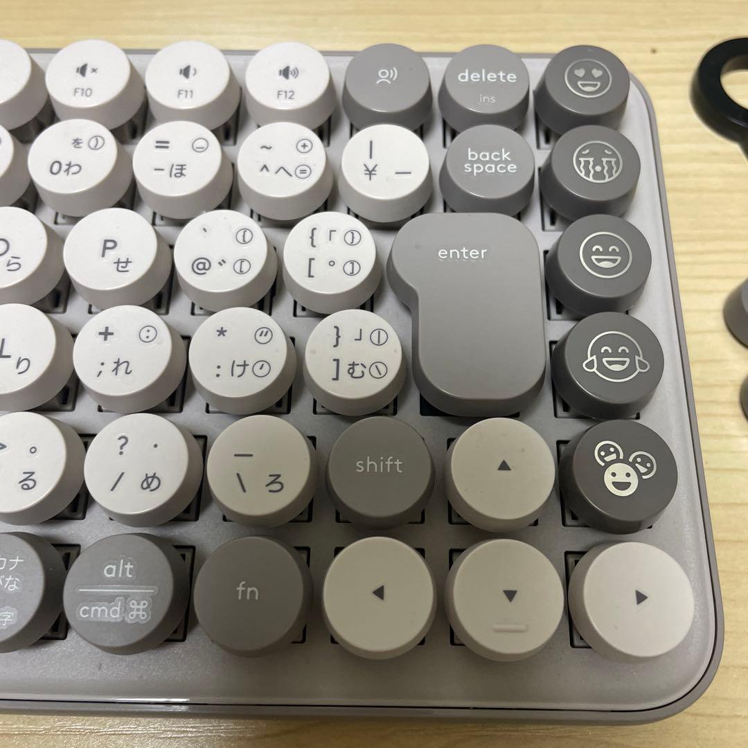 Logicool POP KEYS K730GY キーボード グレージュ 日本語