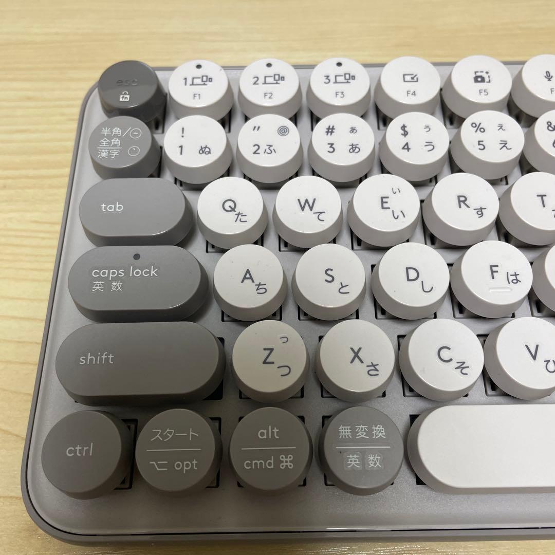 Logicool POP KEYS K730GY キーボード グレージュ 日本語