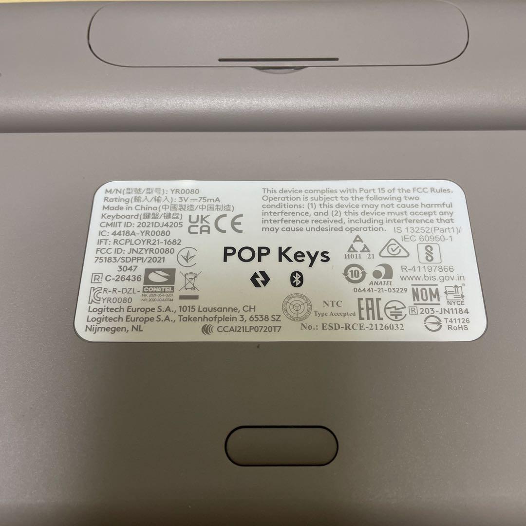 Logicool POP KEYS K730GY キーボード グレージュ 日本語