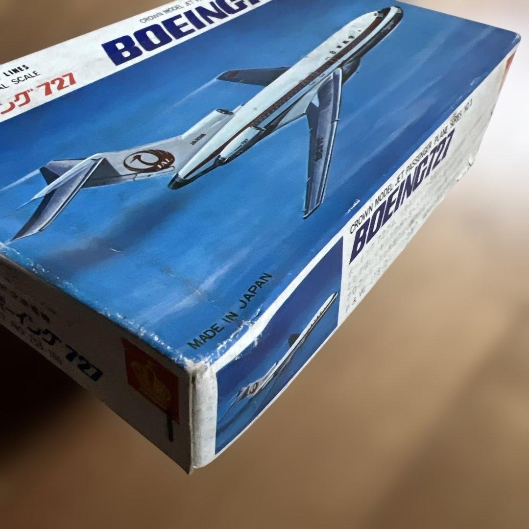Crown Model ボーイング727 1/244未組立プラモデルキット