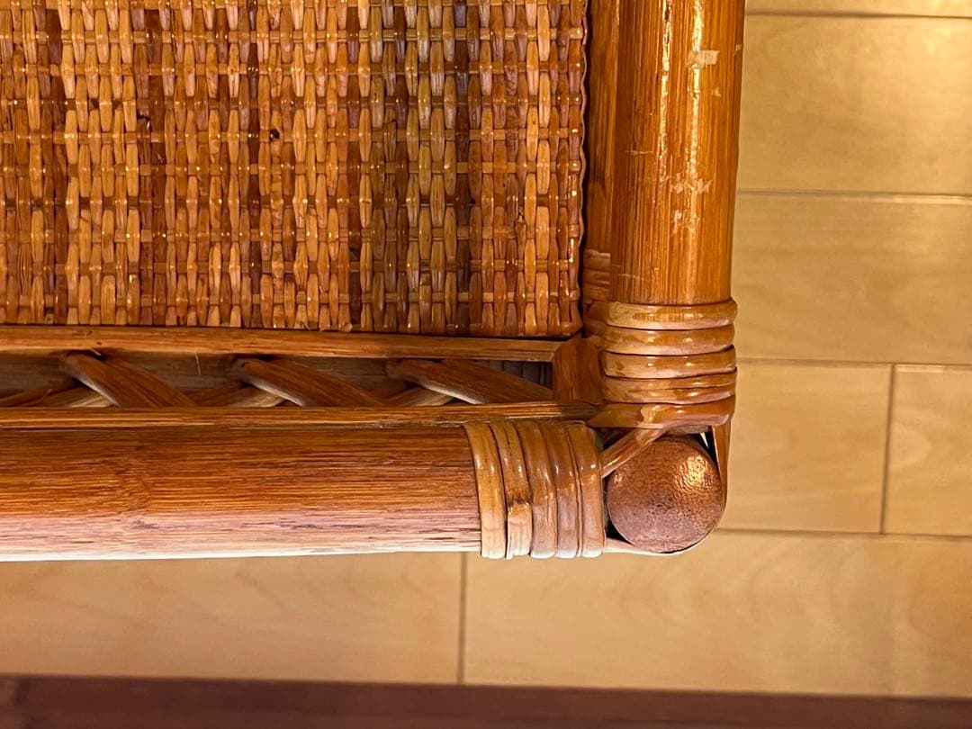 にこまる　ラタンチェスト 10杯タイプ 95cm幅 4段　藤家具　美品