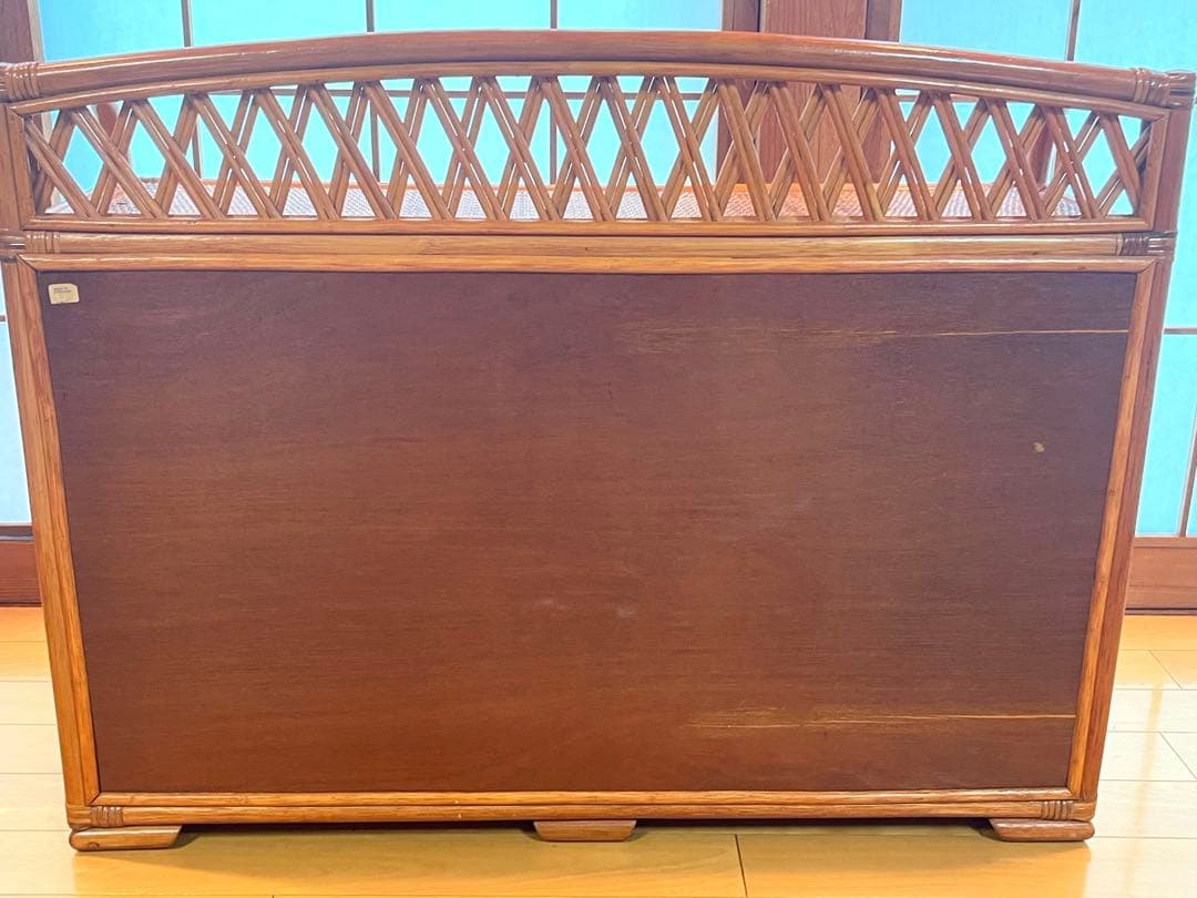 にこまる　ラタンチェスト 10杯タイプ 95cm幅 4段　藤家具　美品