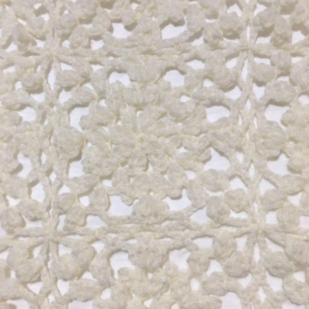 マルチカバー　モチーフ編み物　ブランケット　ハンドメイド