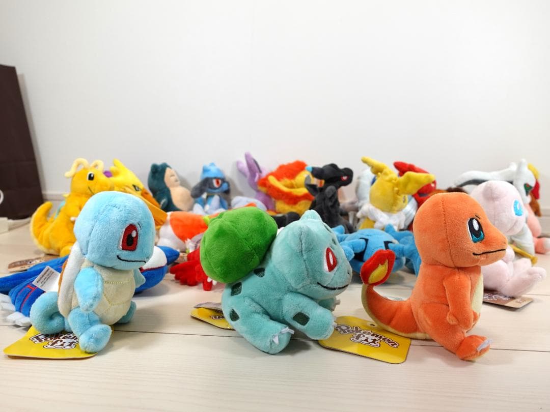 ポケモン fit ぬいぐるみ まとめ売り 25体 ミュウ リザードン ルギア 他