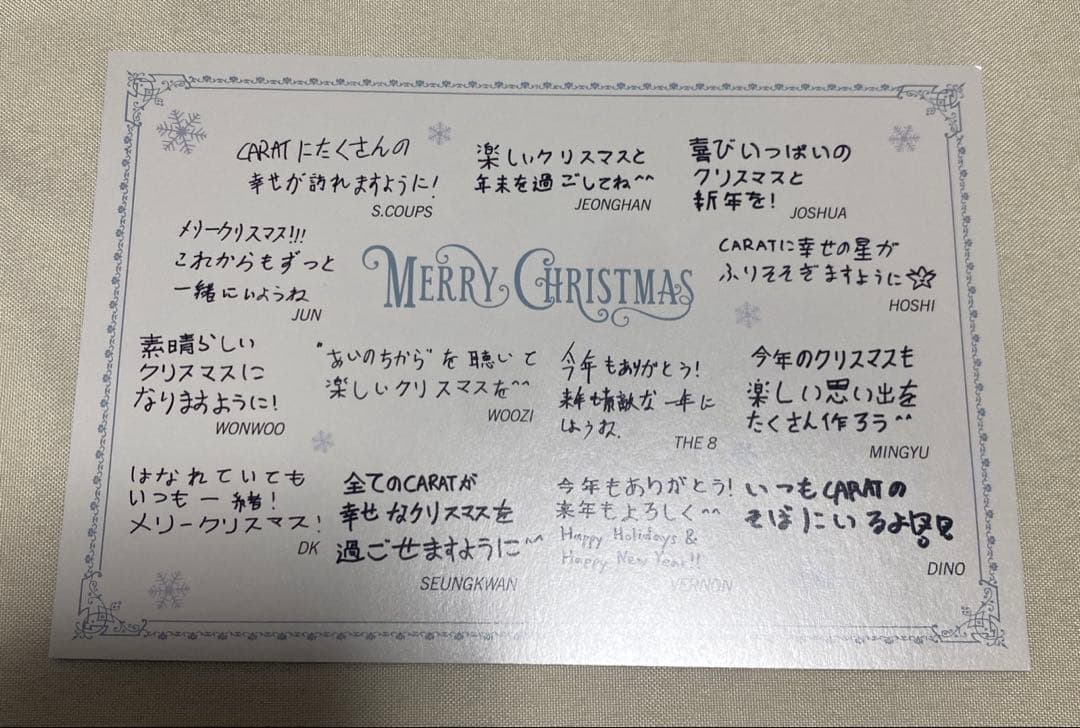 SEVENTEEN ウォヌ あいのちから ポストカード等セット セブチ