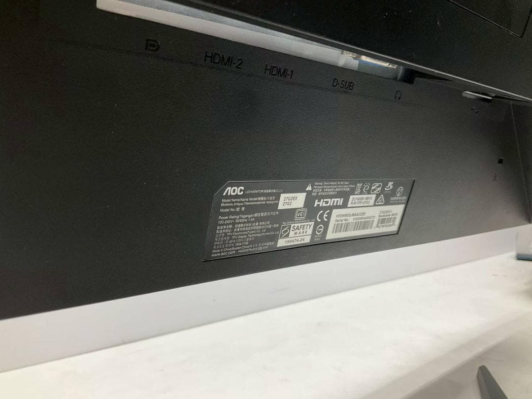 【完動品】AOC モニター 27G2E5/11