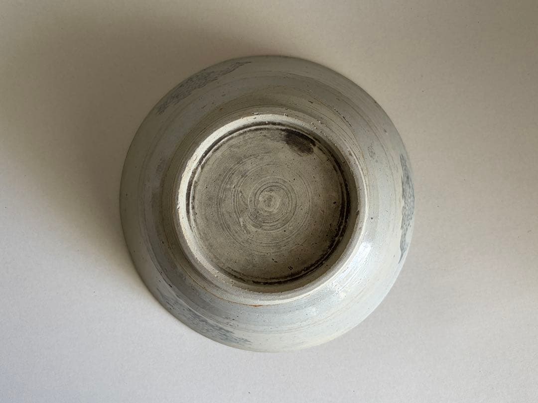 中国 徳化窯 魚文印判鉢 染付 青花 骨董古美術 清朝 華南染付 安南 時代