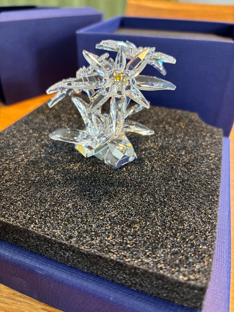 【新品】swarovski スワロフスキー SCS エーデルワイス
