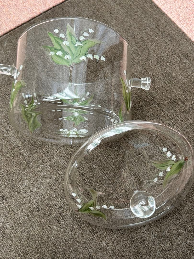 ❗️手書き　ガラスのお鍋