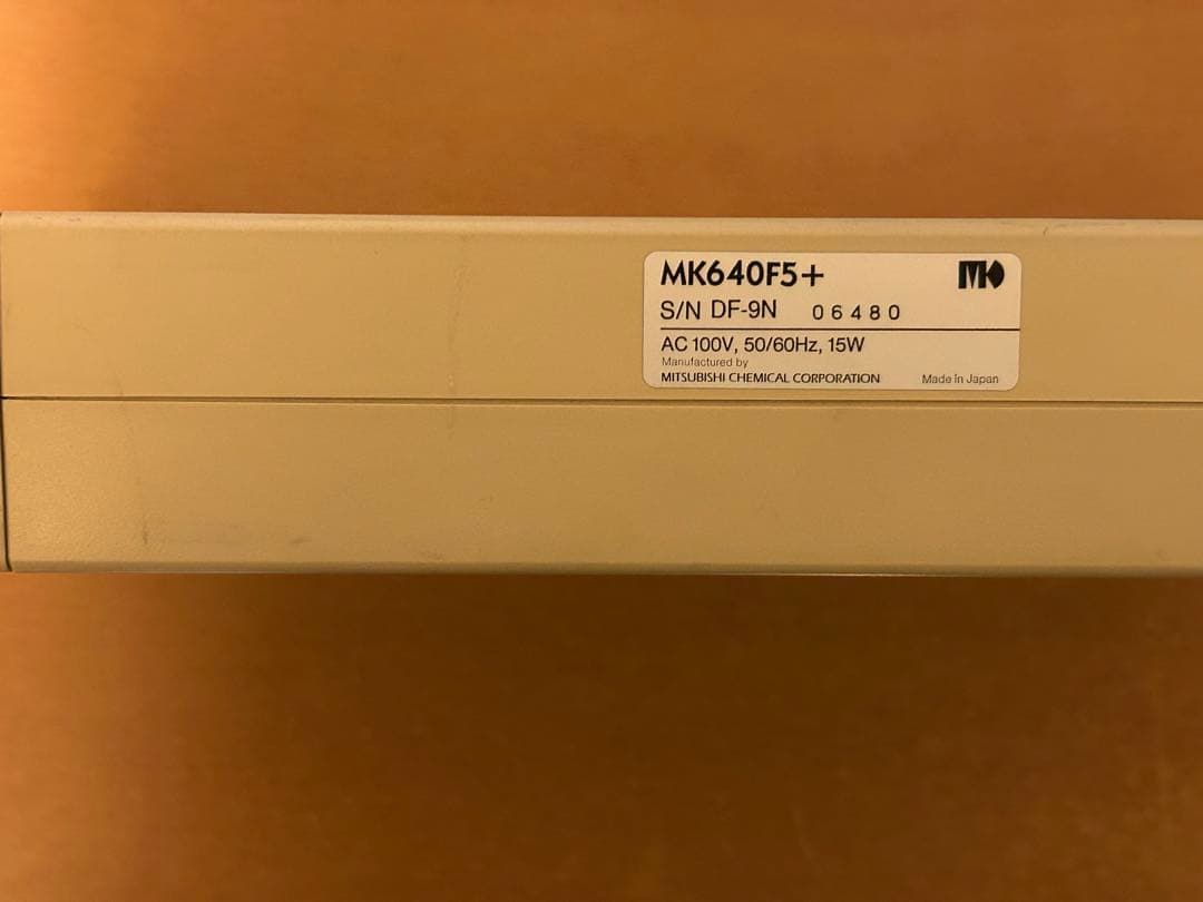 【動作品】三菱化学MOドライブ MK640F5 SCSI電源ケーブル　ディスク付