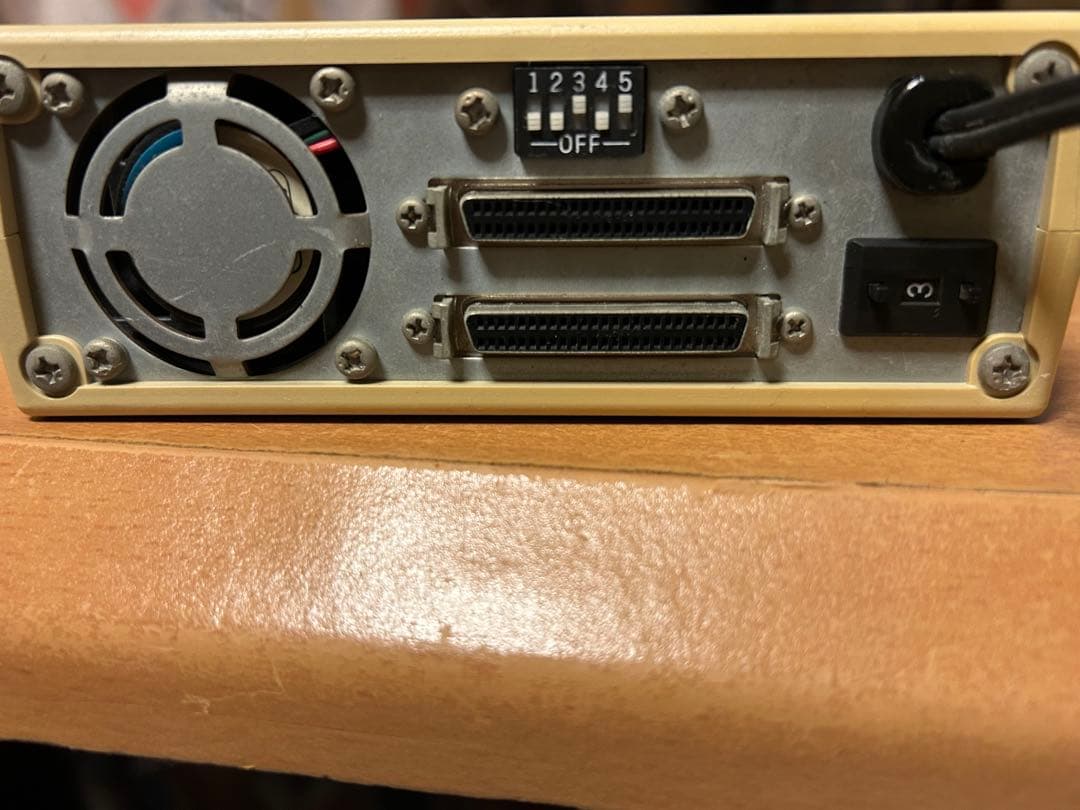 【動作品】三菱化学MOドライブ MK640F5 SCSI電源ケーブル　ディスク付