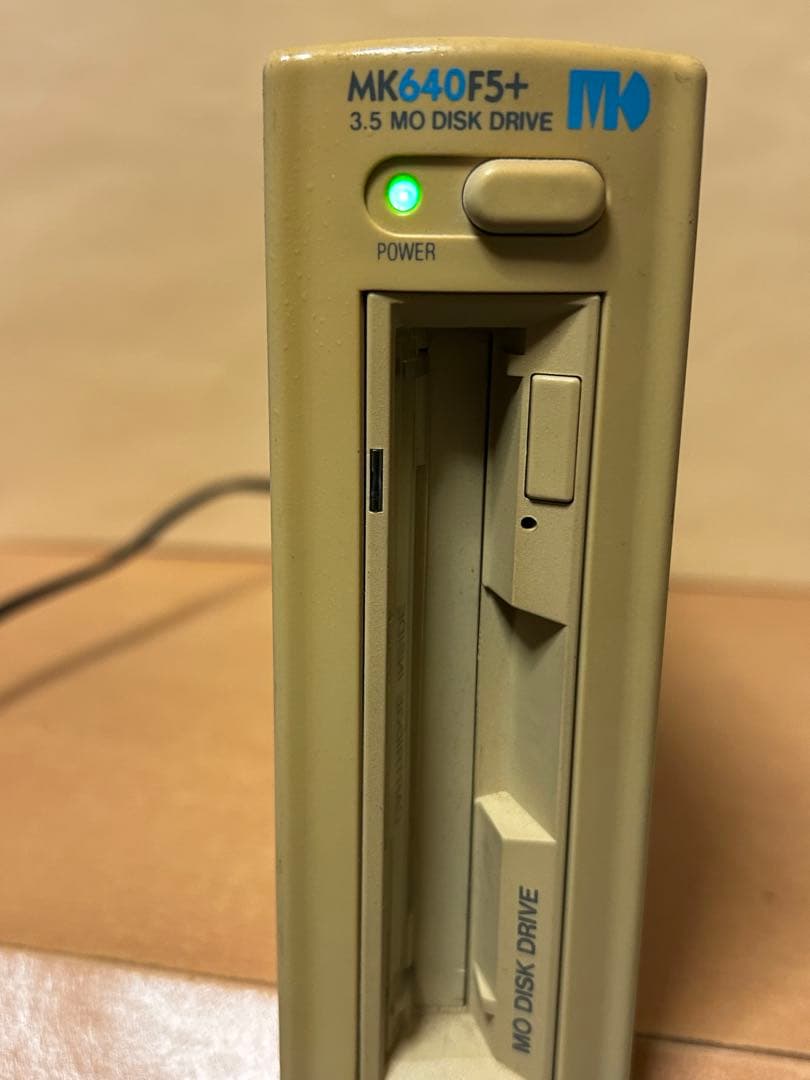 【動作品】三菱化学MOドライブ MK640F5 SCSI電源ケーブル　ディスク付