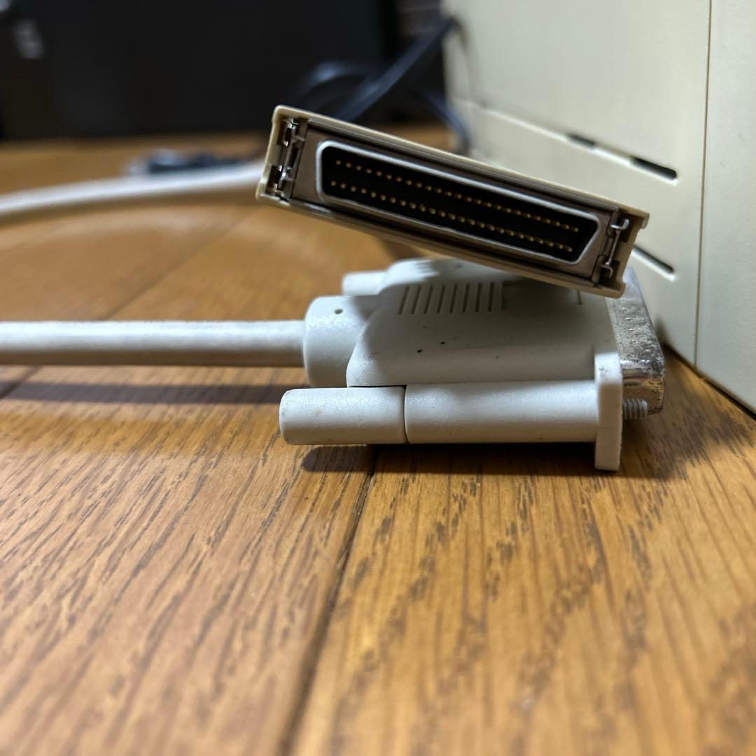 【動作品】三菱化学MOドライブ MK640F5 SCSI電源ケーブル　ディスク付