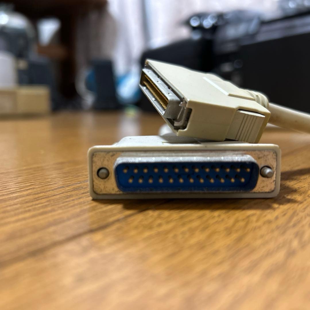 【動作品】三菱化学MOドライブ MK640F5 SCSI電源ケーブル　ディスク付