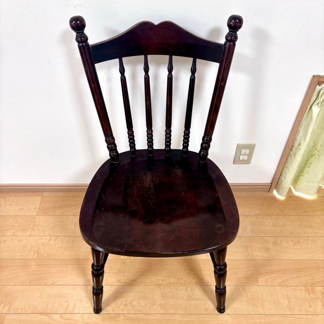 北海道民芸家具 ウィンザーチェア ダイニングチェア 木製チェア 2脚セット