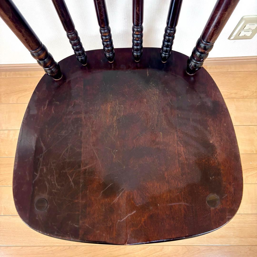 北海道民芸家具 ウィンザーチェア ダイニングチェア 木製チェア 2脚セット