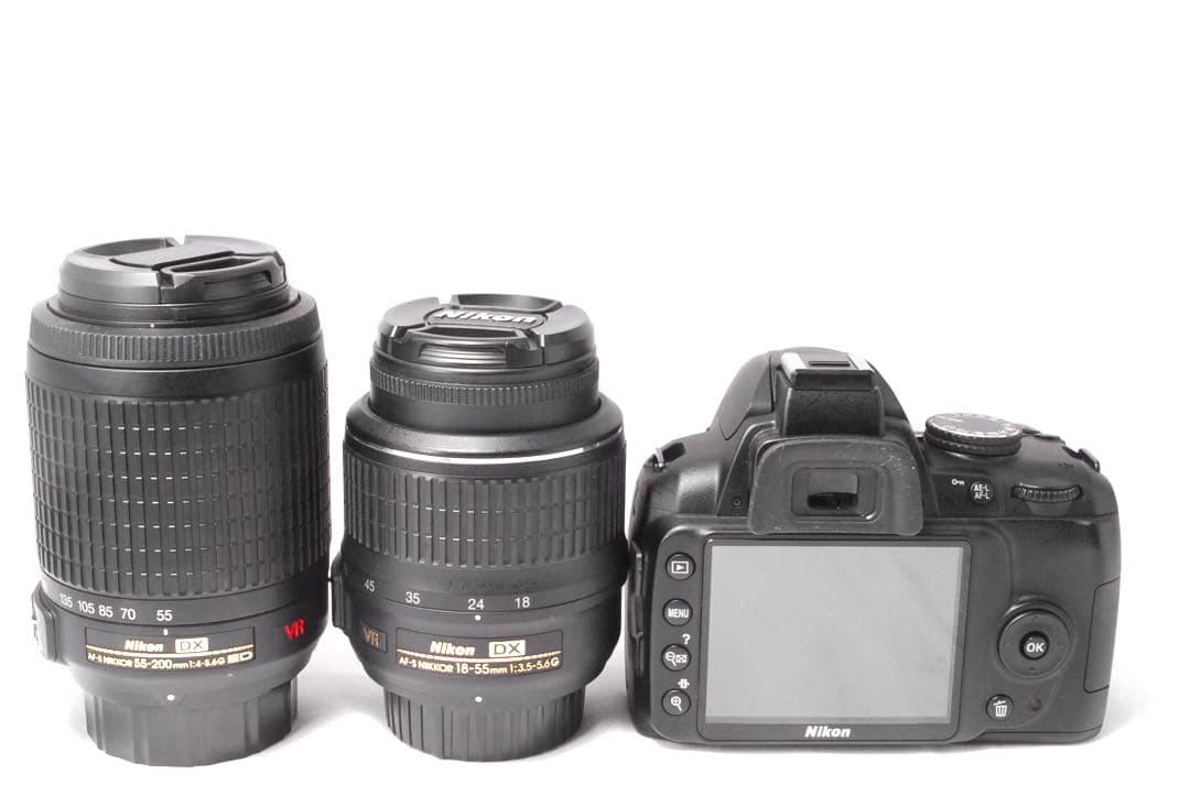 Nikon D3000 ダブルレンズ✨初心者向け✨手ぶれ補正付き✨入学式 運動会