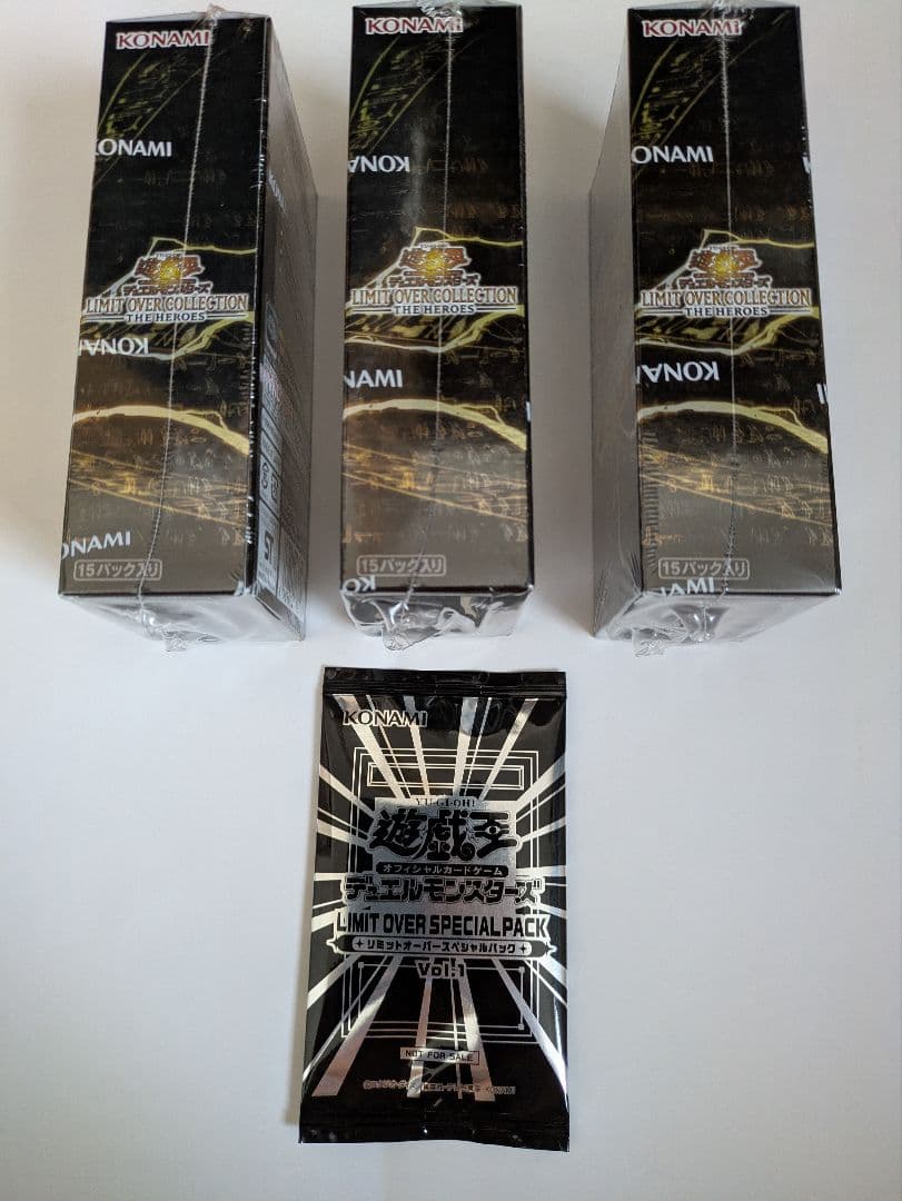 遊戯王 リミットオーバーコレクション HERO シュリンク付 3BOX 特典付き