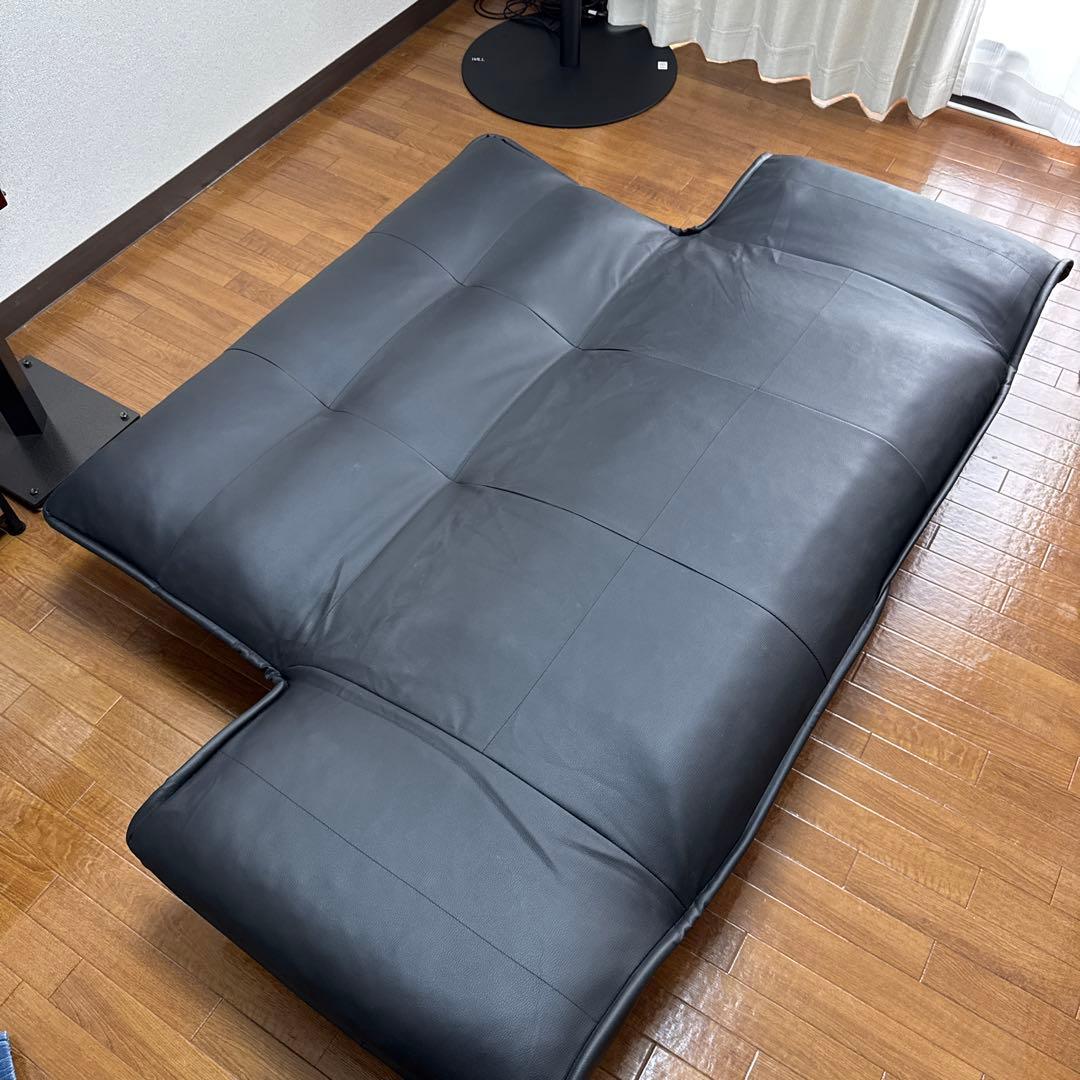 ローソファ ソファベット 2人掛け ほぼ未使用