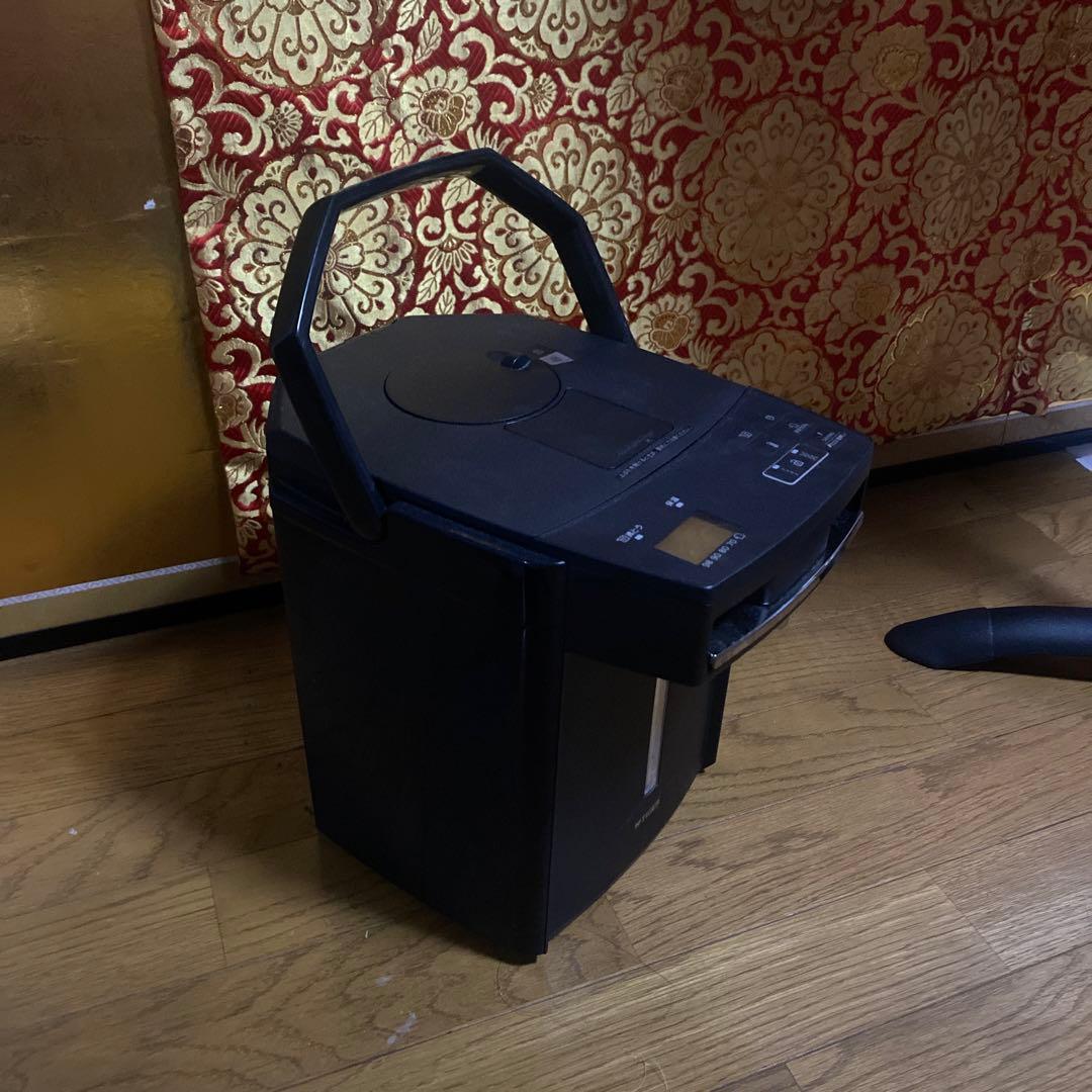 2025/4月購入TIGER ブラック 電気ケトル ハンドル付き 2.2L