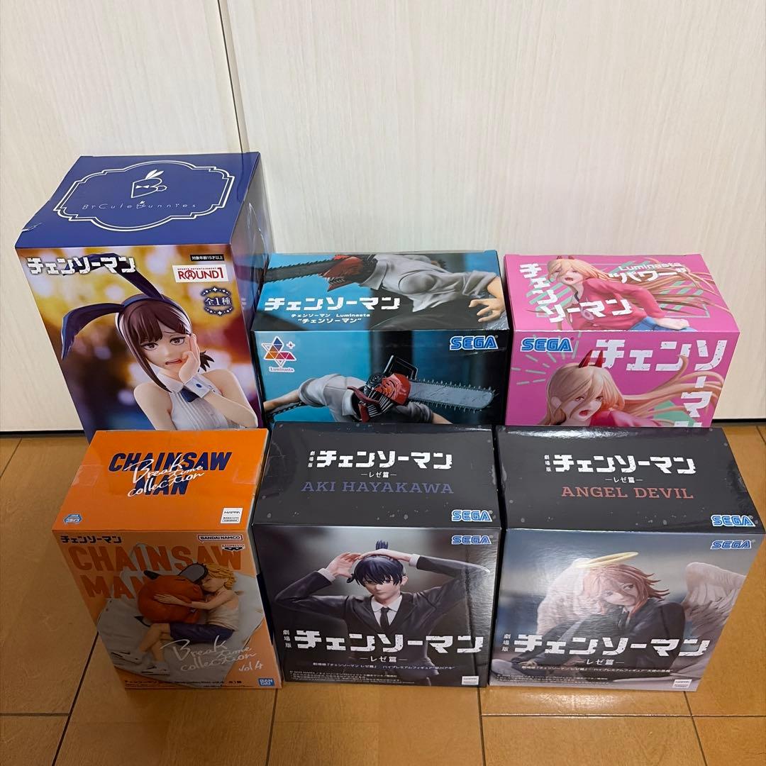 チェンソーマン　フィギュア6体セット　ラウンドワン限定など　まとめ売り