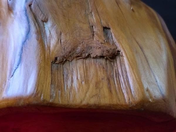 Y 長期保管 天然木 屋久杉？ バスケット アンティーク インテリア カゴ