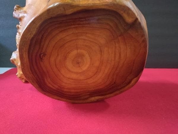 Y 長期保管 天然木 屋久杉？ バスケット アンティーク インテリア カゴ