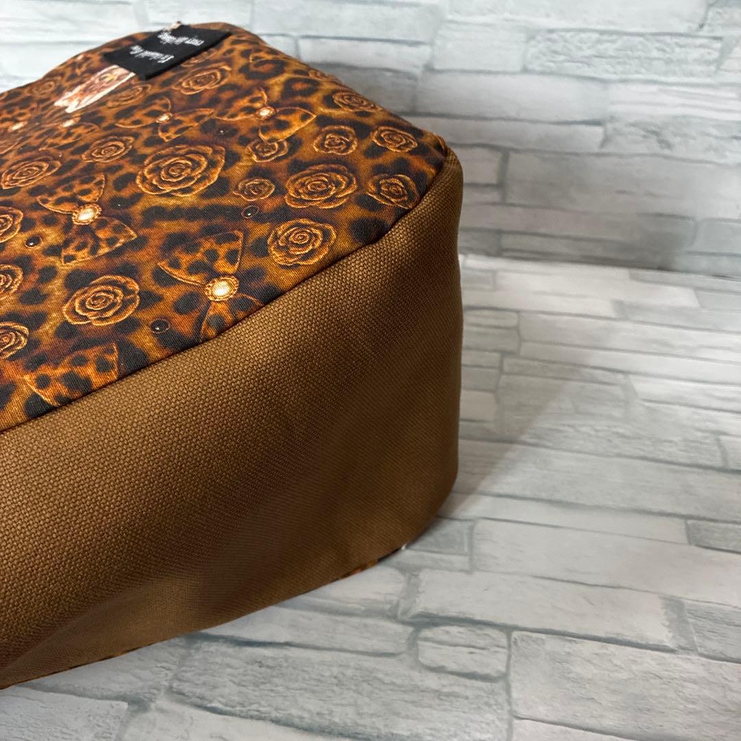 コヤンイサムチョン 新柄BIGヒョウ柄サンダー ラウンドバック