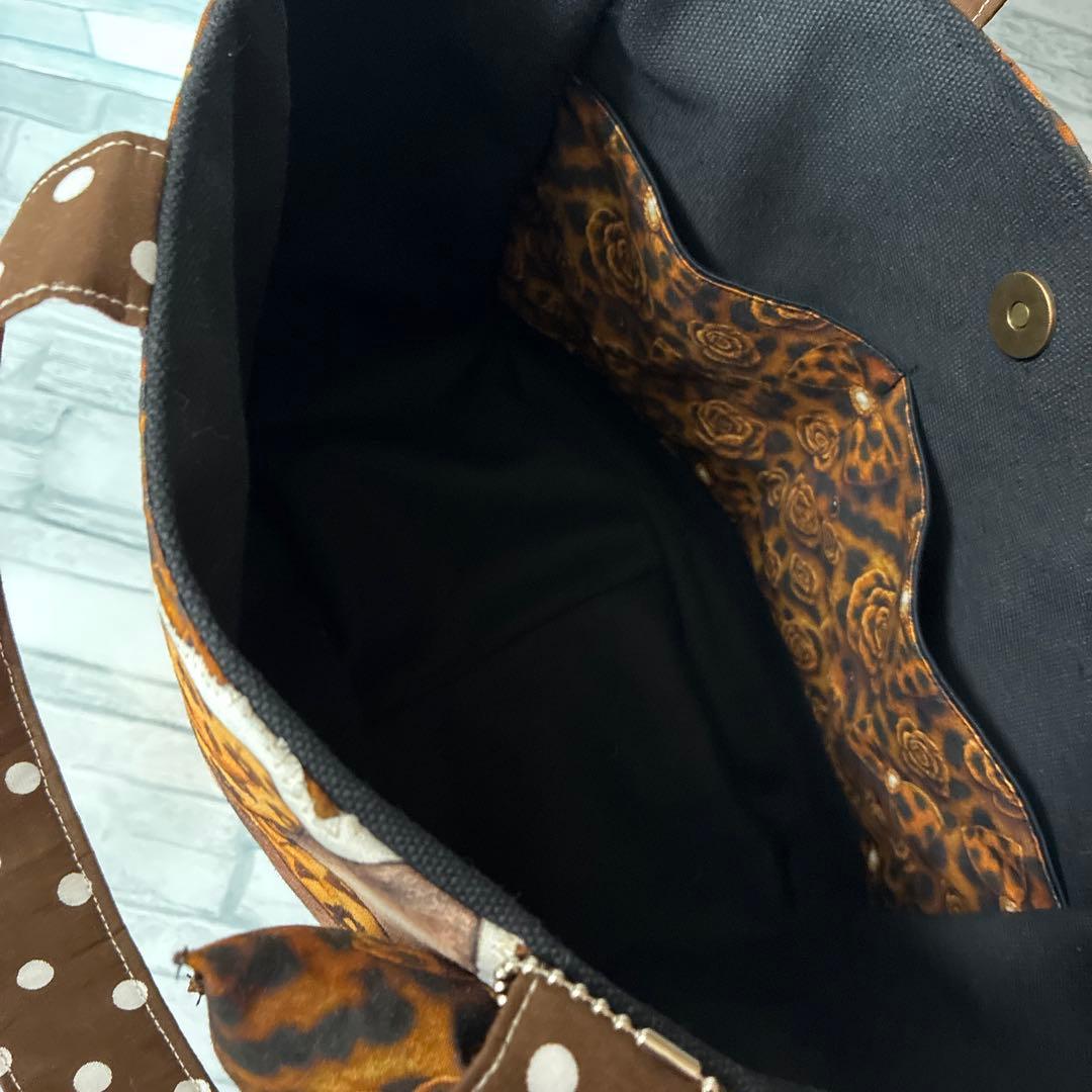 コヤンイサムチョン 新柄BIGヒョウ柄サンダー ラウンドバック