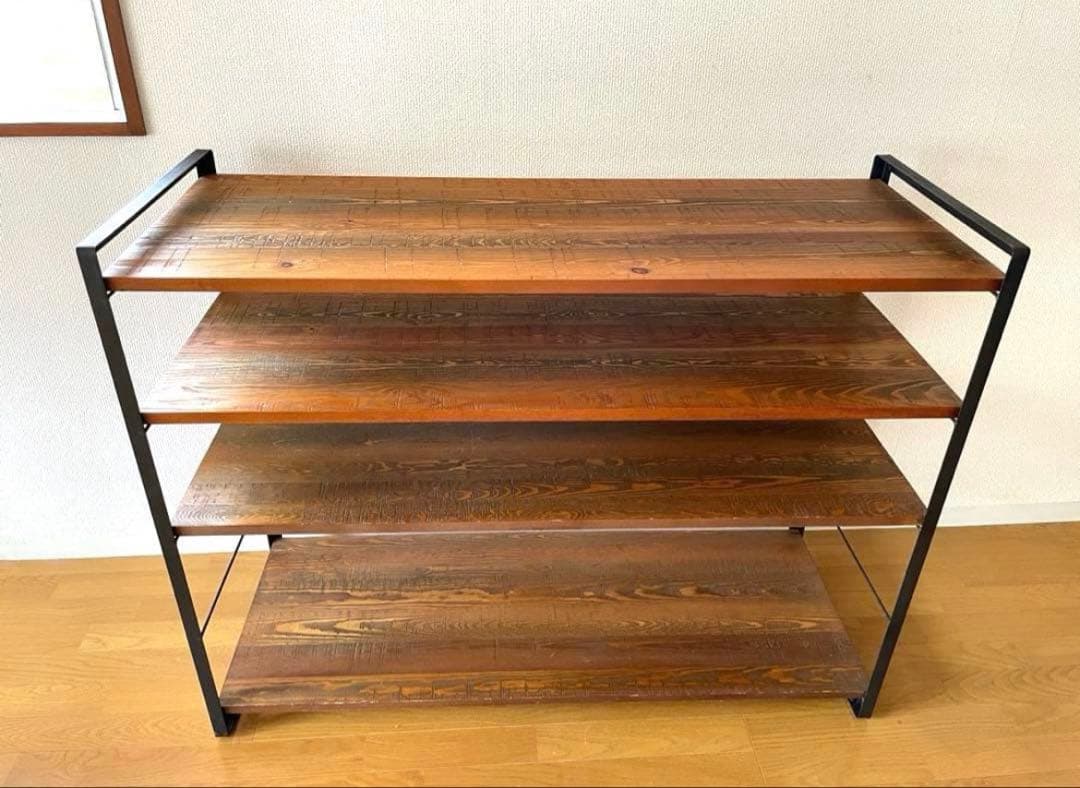 a.depeche アデペシュ4段 棚シェルフ・ヴィンテージ風　インダストリアル