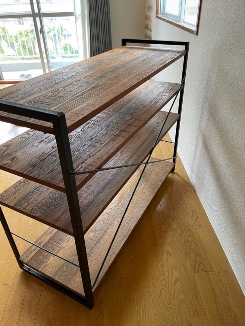 a.depeche アデペシュ4段 棚シェルフ・ヴィンテージ風　インダストリアル