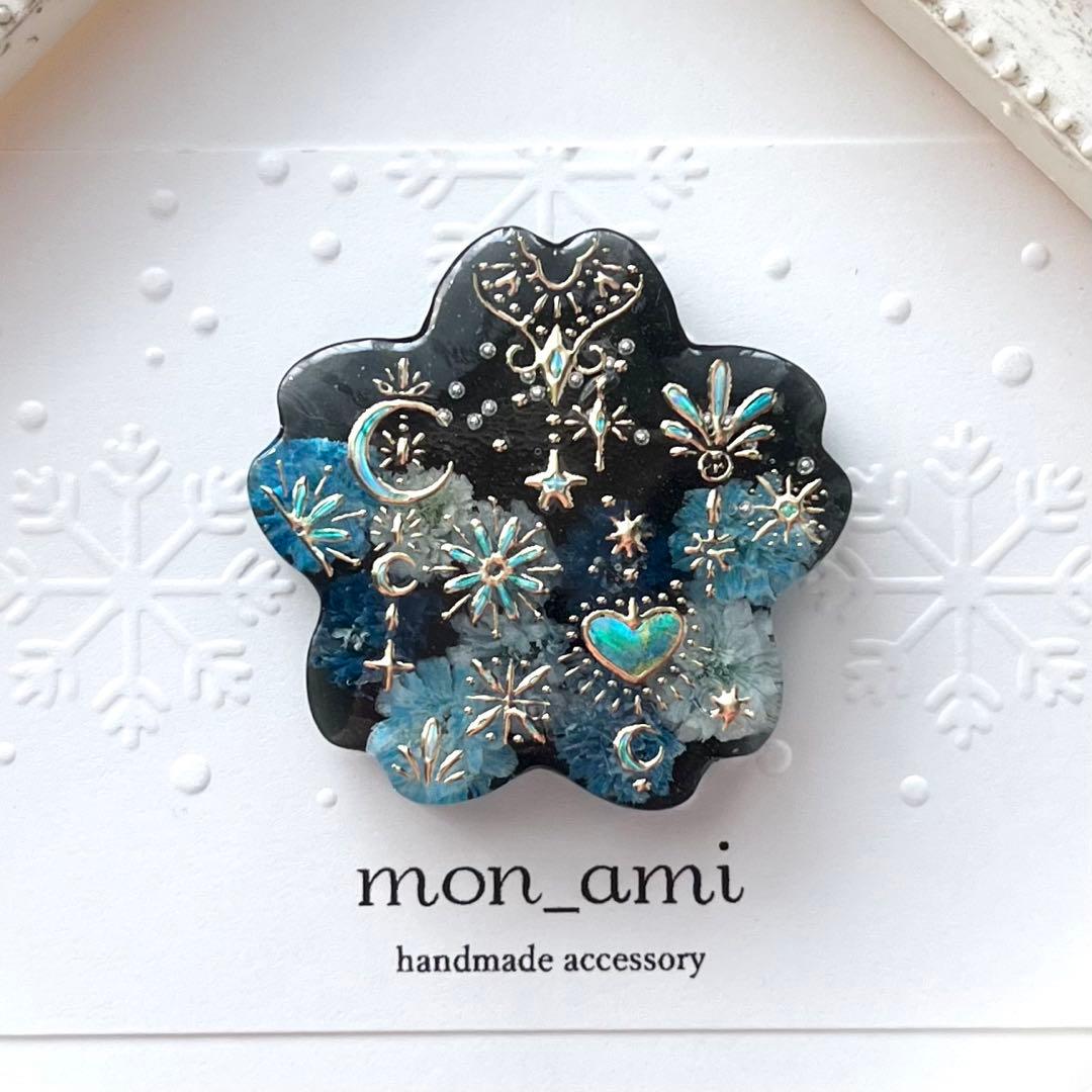 レジン ドライフラワー ヘアゴム