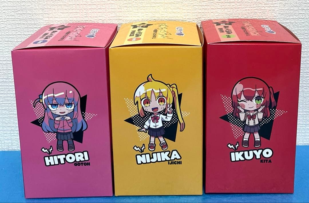 くじラック　ぼっち•ざ•ろっく！　ぬいぐるみ　3種セット