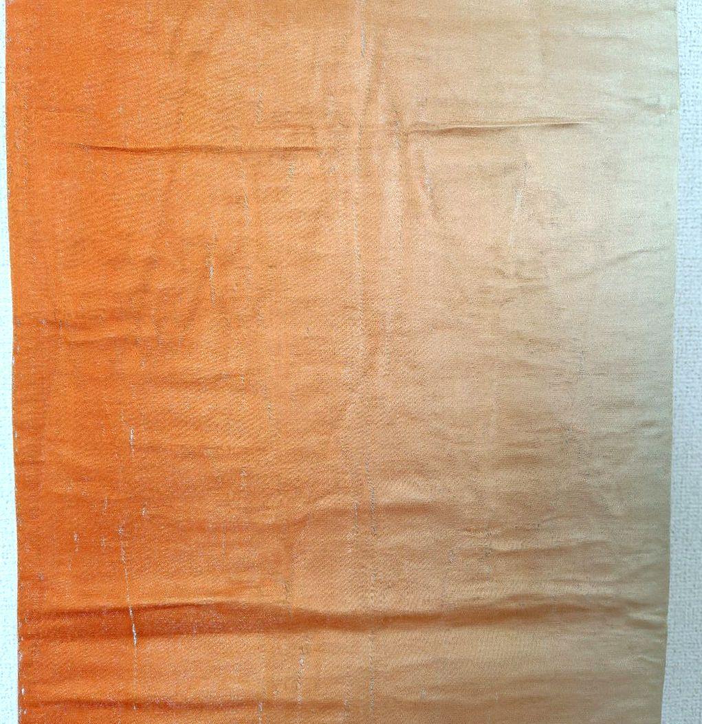 お琴カバー【橙】着物帯 ゆたん油単ハンドメイド 和楽器 正絹 袋帯 山田流