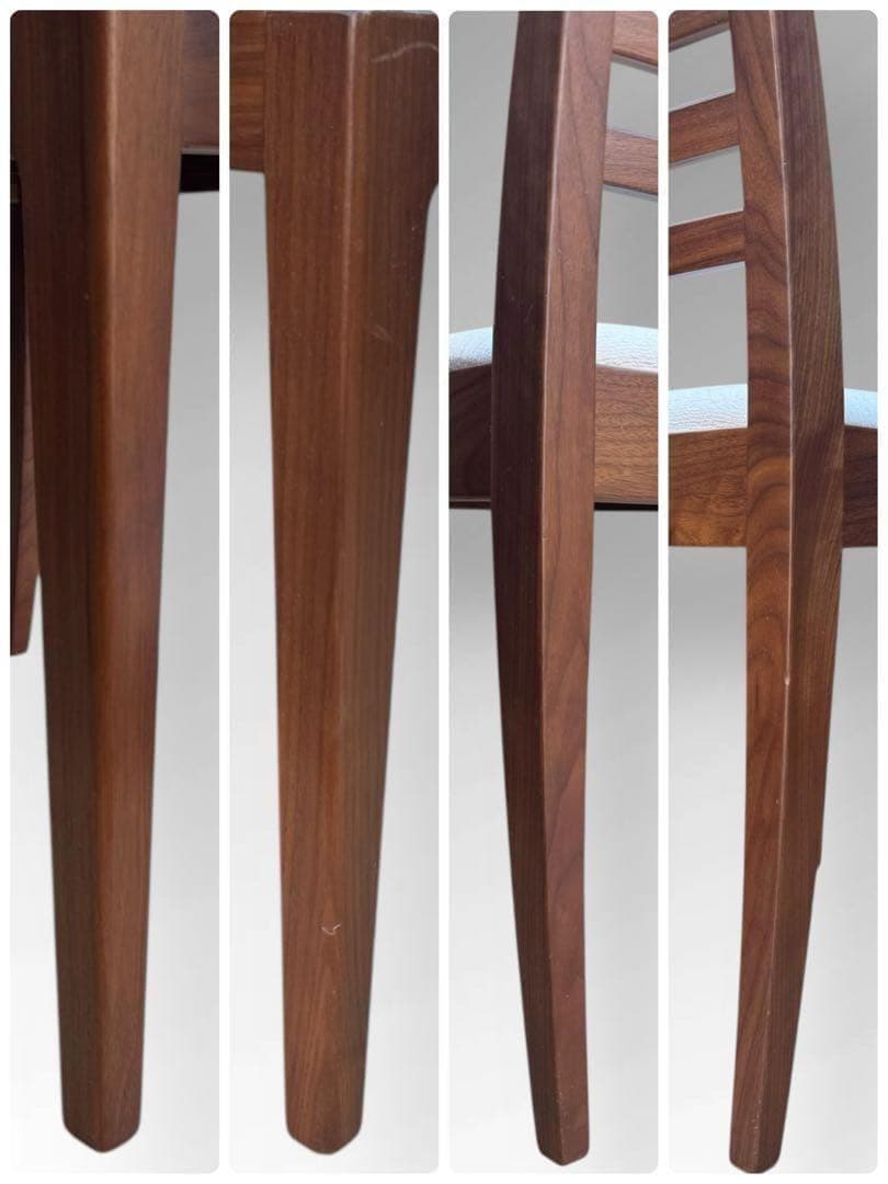 ①【美品】秋田木工 IDC大塚家具 ダイニングチェア ラダーバック 曲げ木 ２脚