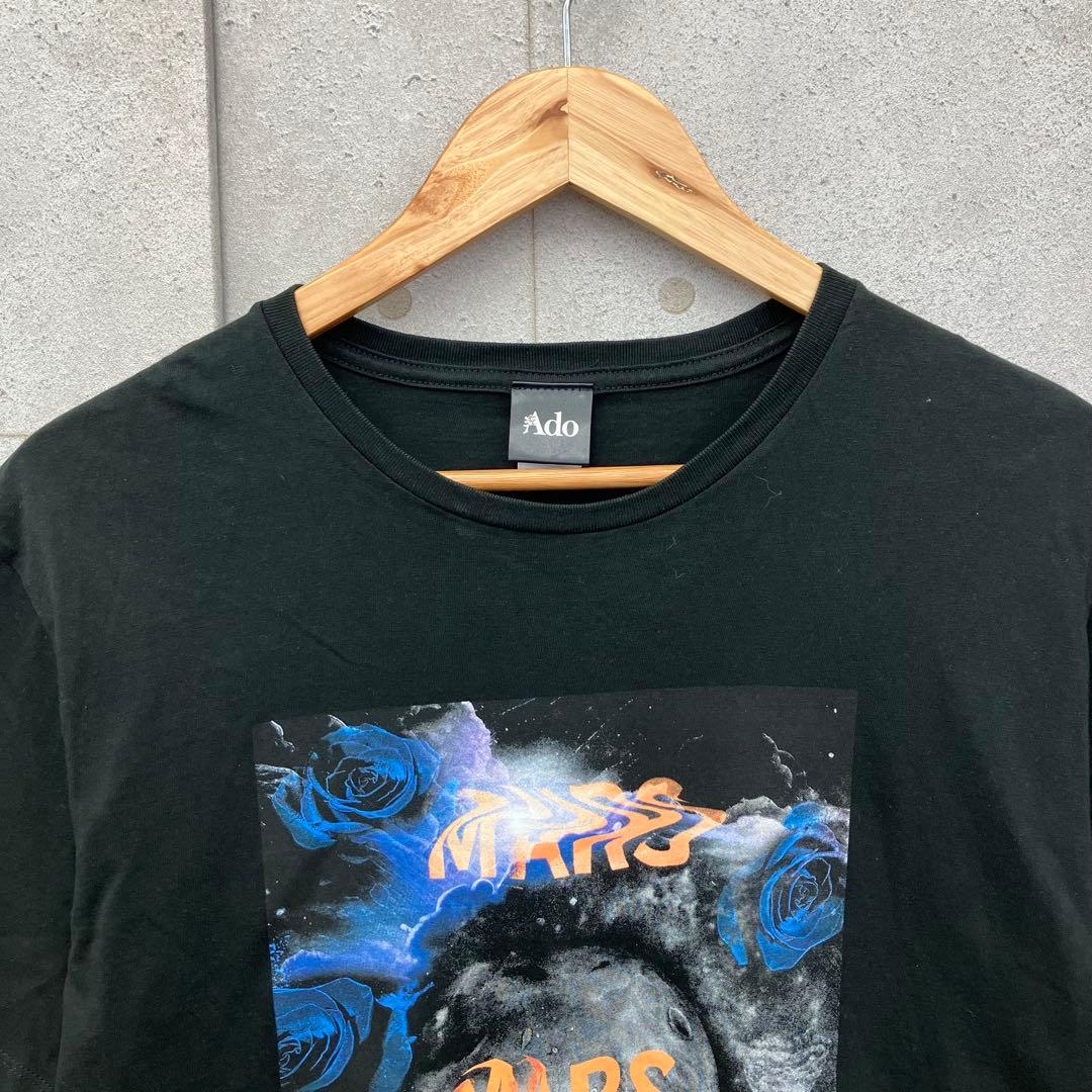Ado アド 半袖 カットソー プリント サイズXL ブラック