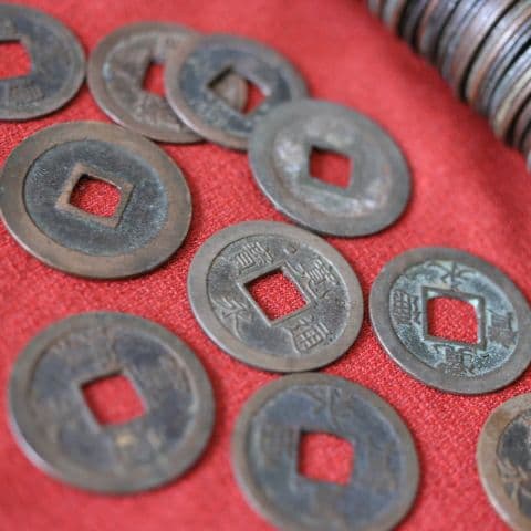 M2Y 古銭 寛永通宝 約300枚 縄差し まとめ売り 寛永通寳 アンティーク