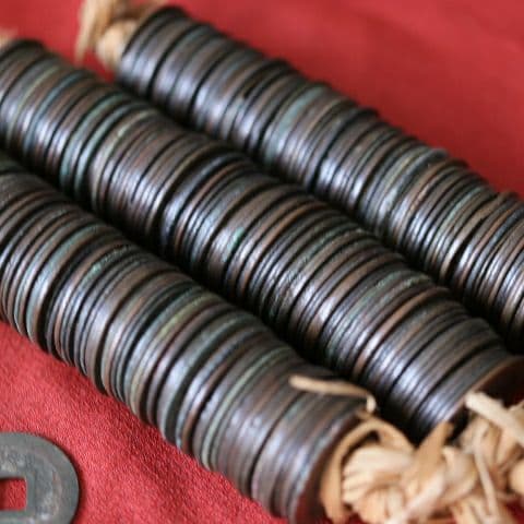 M2Y 古銭 寛永通宝 約300枚 縄差し まとめ売り 寛永通寳 アンティーク