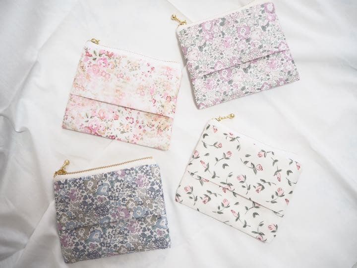 【気まぐれSALE】ハンドメイド　ファスナー付き　ティッシュケース　【ミシェル】