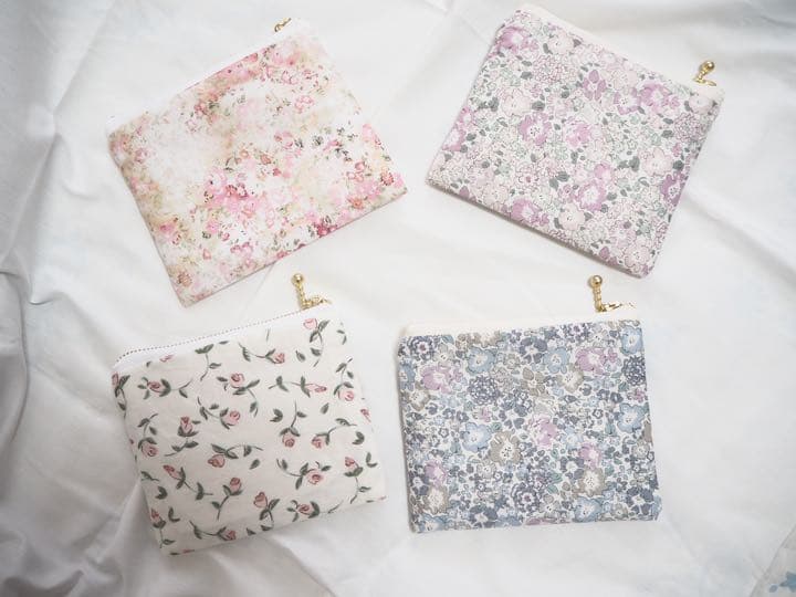 【気まぐれSALE】ハンドメイド　ファスナー付き　ティッシュケース　【ミシェル】