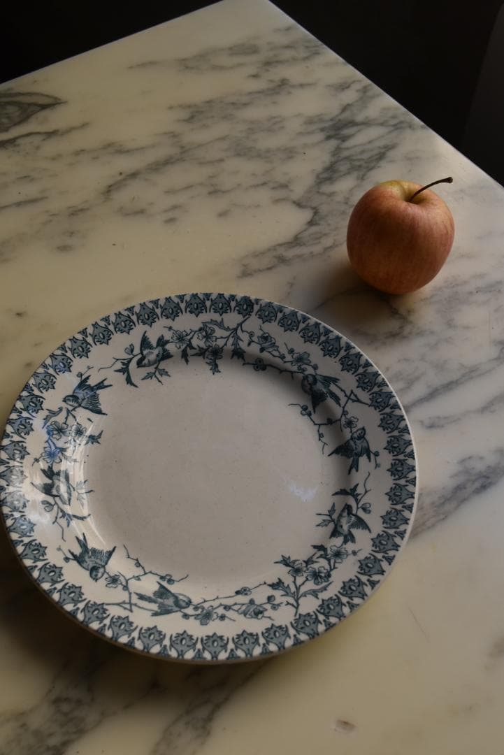 美品 choisy-le-roi ショワジー　小鳥のデザート皿　アンティーク