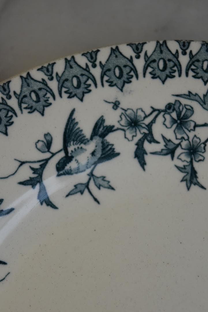 美品 choisy-le-roi ショワジー　小鳥のデザート皿　アンティーク