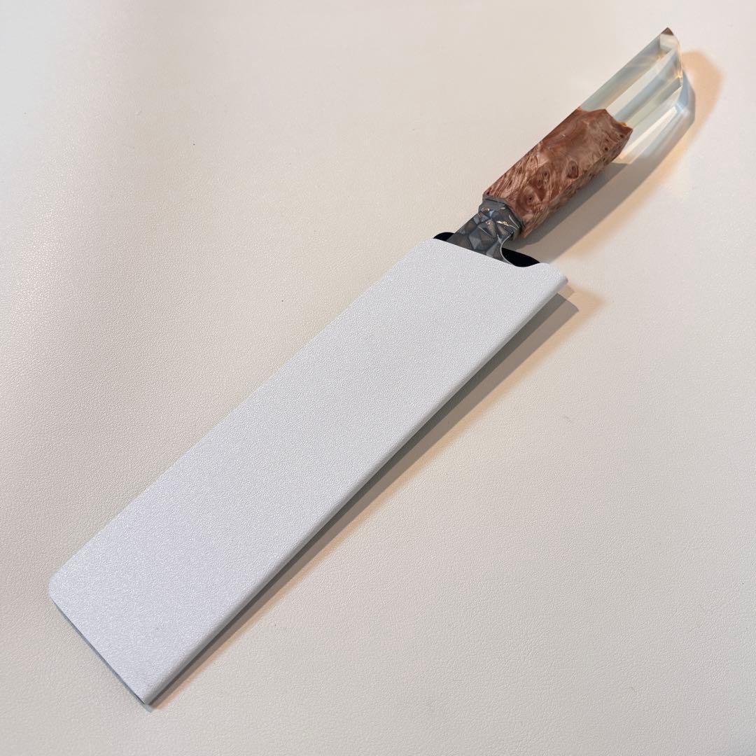 ダマスカスシェフナイフ AUS10 ダマスカス牛刀　203mm