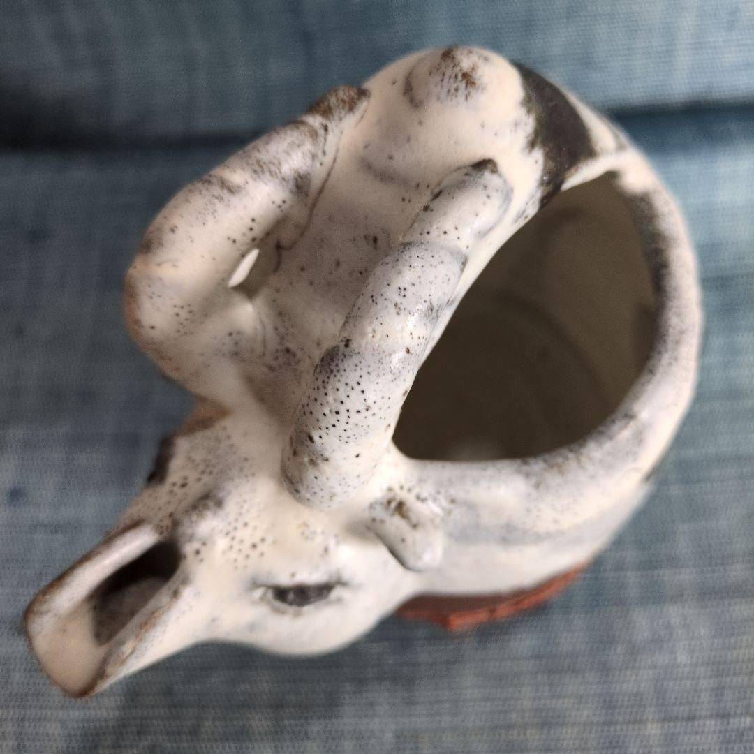 萩焼　羊頭水差し