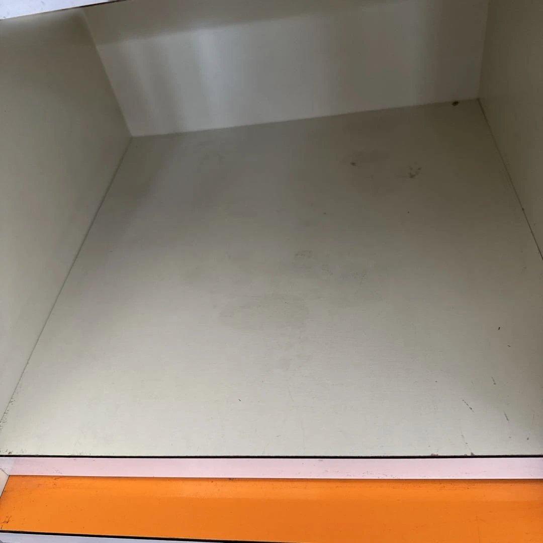 h*o様 昭和レトロ　レトロポップ　オレンジ色の5段チェスト