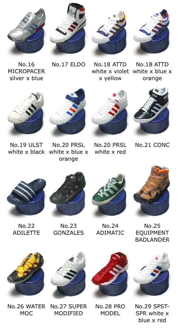ペプシペットボトルキャップ adidasシューズ　60種フルコンプ