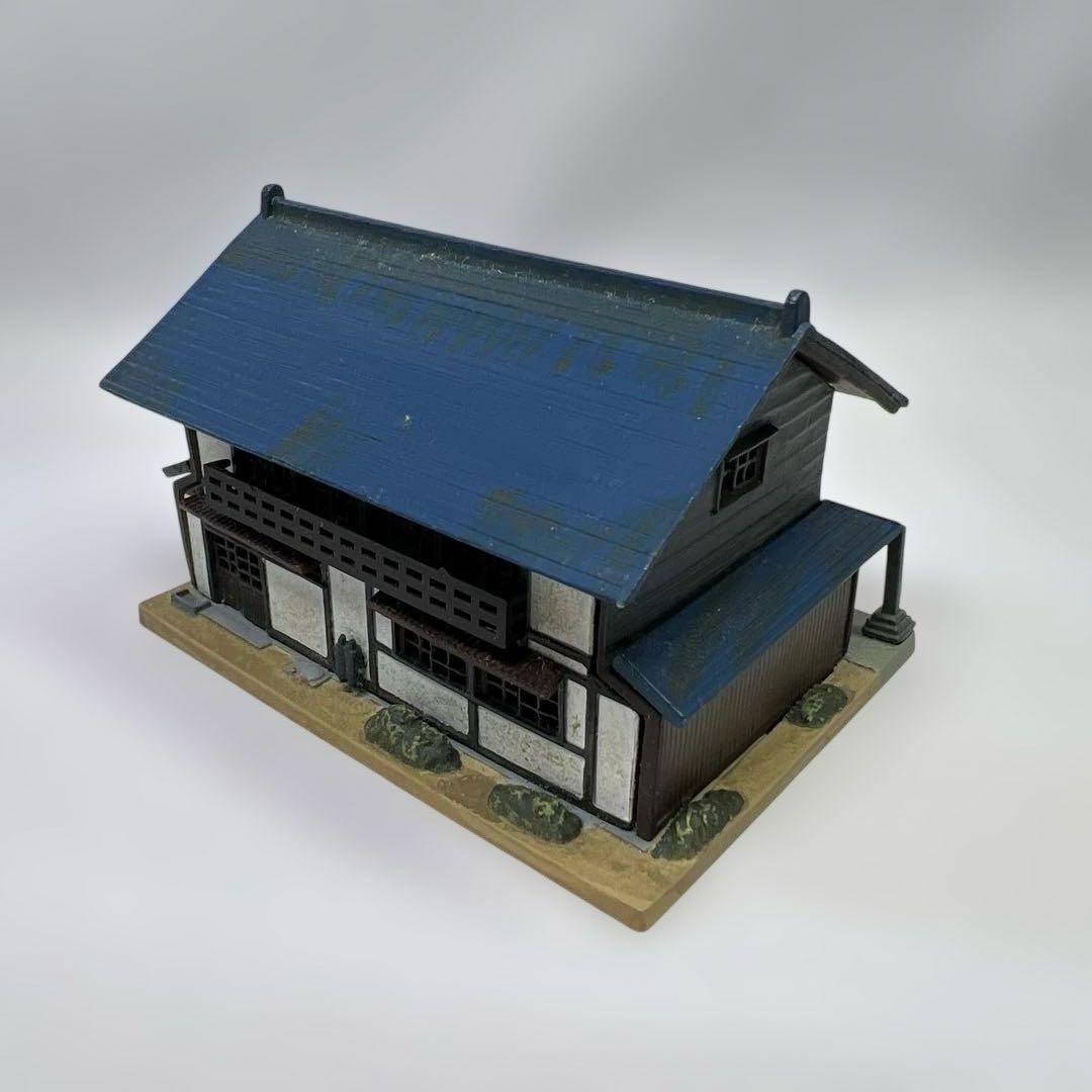 Nゲージ　鉄道模型　ジオタウン　跨線橋　商店　民家　住宅　トイレ　車　等々19点