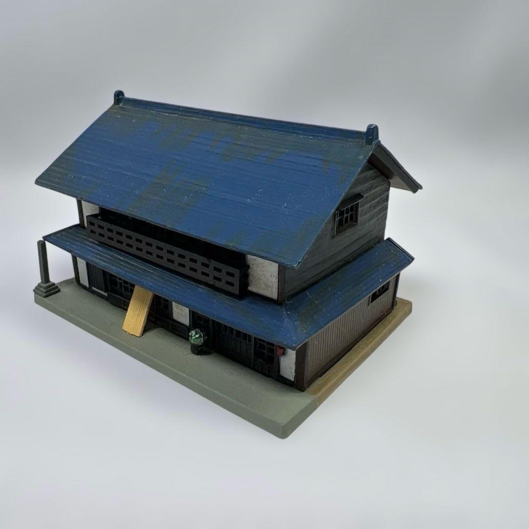 Nゲージ　鉄道模型　ジオタウン　跨線橋　商店　民家　住宅　トイレ　車　等々19点