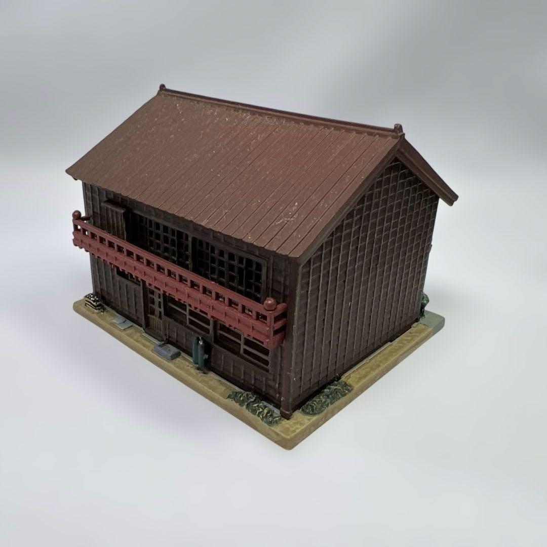 Nゲージ　鉄道模型　ジオタウン　跨線橋　商店　民家　住宅　トイレ　車　等々19点