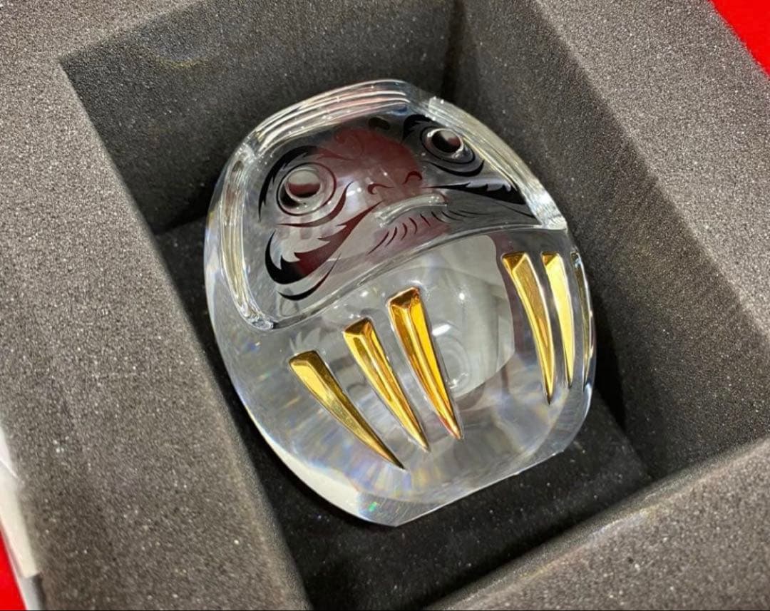 Baccarat バカラ ダルマ 縁起物 クリスタル★